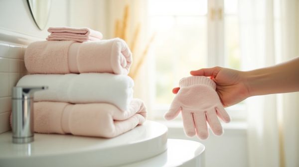 Adoptez des gants de toilette doux pour un confort optimal