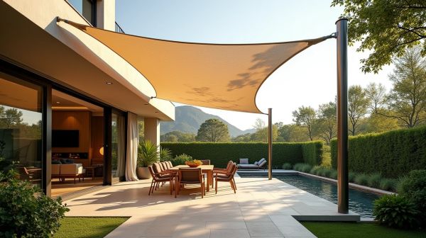 Opter pour une voile d'ombrage sur mesure transforme votre espace extérieur