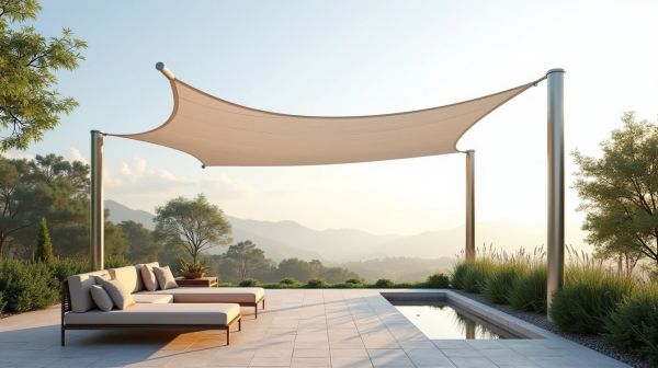 Opter pour une voile d'ombrage sur mesure transforme votre espace extérieur